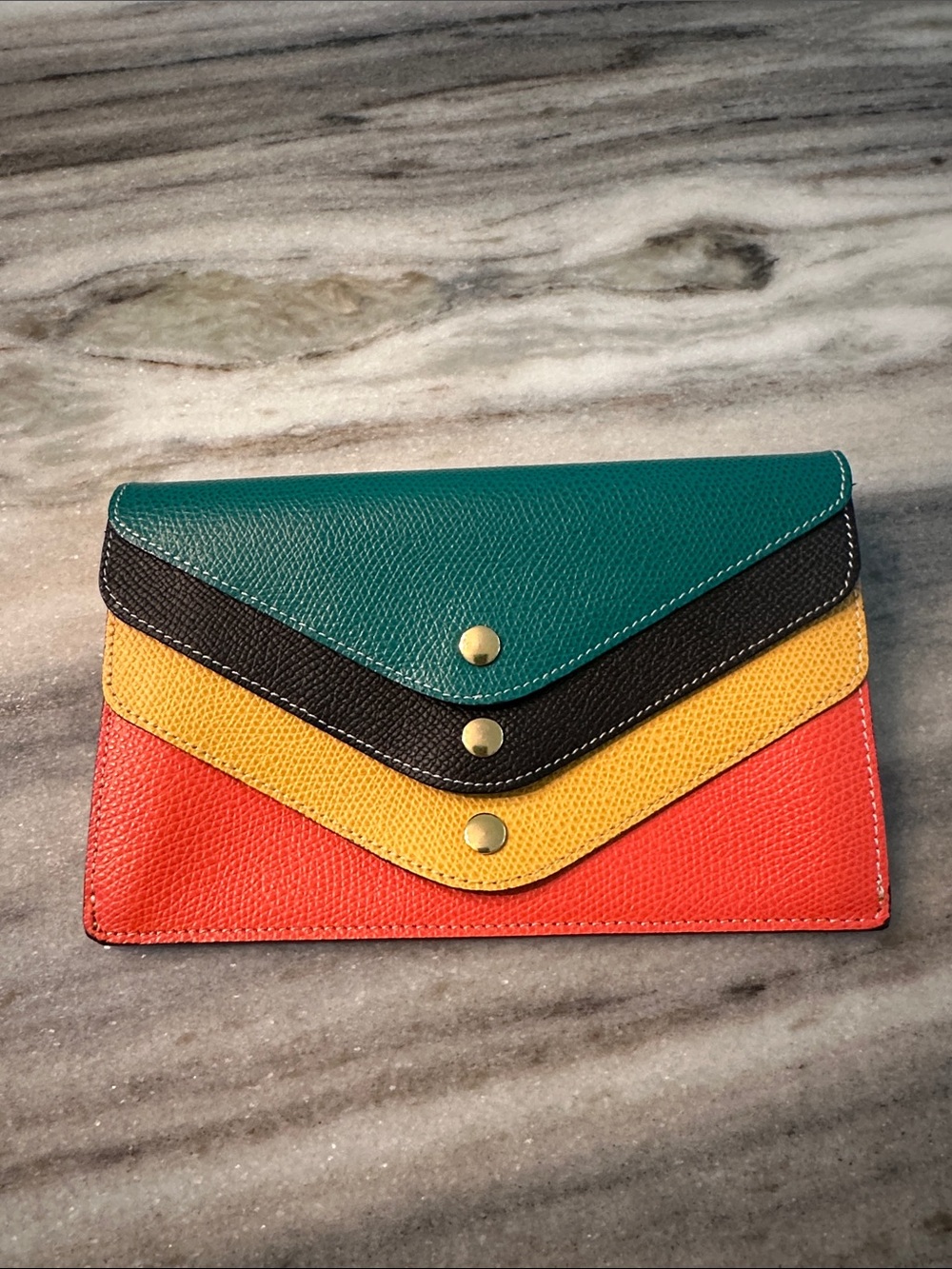 NWOT STEFANO SERAPIAN FOUR COLOR WALLET